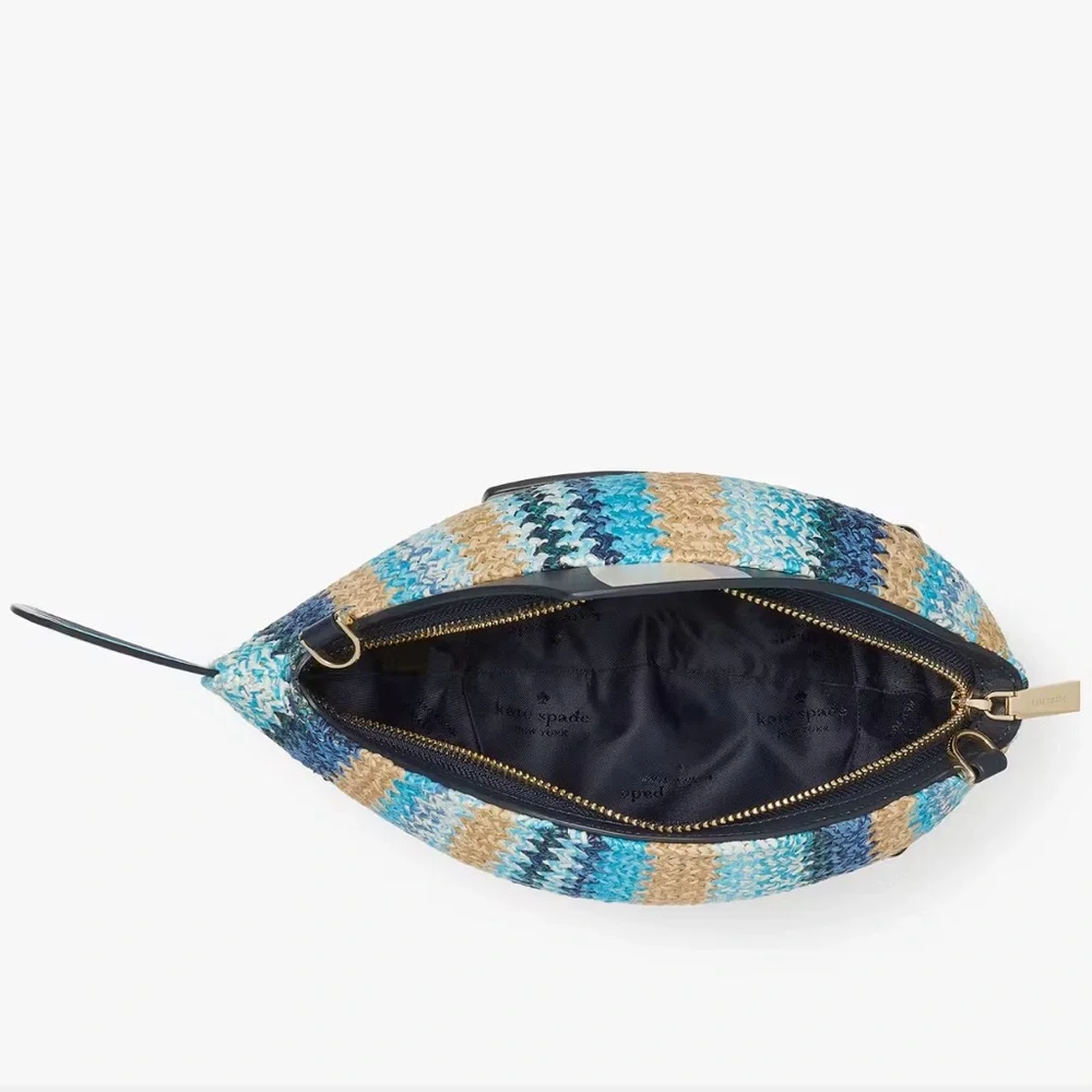 NIB What A Catch 3D Fish Crossbody Blue Multicolored boxed Kate Spade